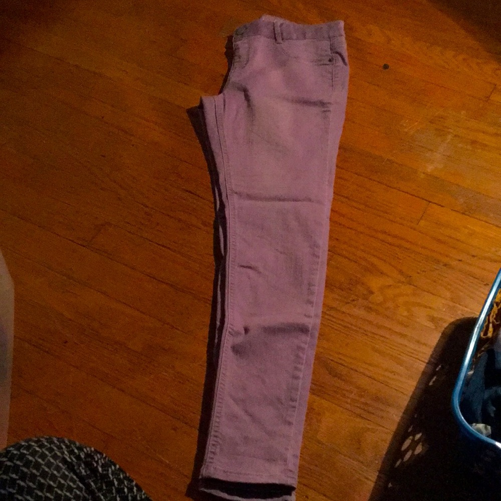 Purple jeans